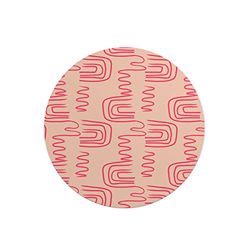 Questo Casa, Round Digital Printed Mouse Pad, Non-Slip Base, for Office and Home, Diameter:22cm