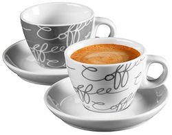 Ritzenhoff & Breker Espresso-set Cornello, 4-delig, grijs, 80 ml