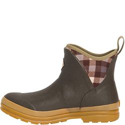 Muck Boots Originals ankelregnstövel för kvinnor, Brun pläd tuggummi, 41 EU