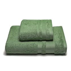 Caleffi Soft Handduk med gäst, Bomull, Grön, Standard, 1000509, Caleffi