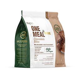 NUPO One Meal +Prime Vegan – Cioccolato I Gustosi frullati sostitutivi del pasto per una dieta equilibrata I Alto contenuto di proteine I Senza zuccheri aggiunti I 24 Vitamine e minerali I 360g