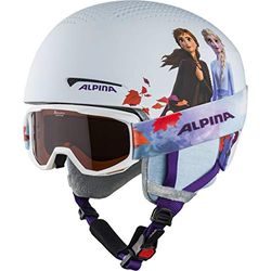 ALPINA Unisexe - Enfants, ZUPO Disney Set Casque de Ski, Frozen II, 48-52 cm