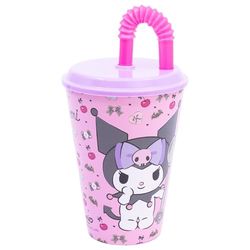Stor Kuromi Reusable Children's Cup with Lid and Straw 430 ml