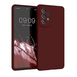 kwmobile telefoonhoesje compatibel met Samsung Galaxy A53 5G hoesje - Zachte case voor smartphone - Back cover in wijnrood