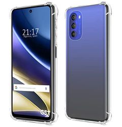 Tumundosmartphone Custodia in silicone antiurto trasparente per Motorola Moto G51 5G