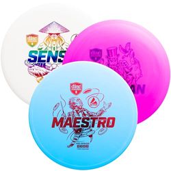 Discmania Disc Golf principianti principianti Set Active 3 dischi Putter Midrange Driver