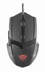 Trust Gaming GXT 101 Gaming Mouse for PC and Laptop, 600-4800 DPI, 6 Buttons - Black