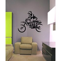 Tatoutex Stickers Moto Tout Terrain - Vert Forêt, L 72cm x H 60cm