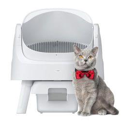 PetPivot Lettiera autopulente per gatti, automatica, extra larga, multi-gatto, anti-pizzico, igienico, più bisogno di raccogliere