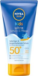 NIVEA SUN Kids Krem przeciwsłoneczny, natychmiastowa i długotrwała ochrona przed słońcem dla dzieci, wodoodporny, odporny na piasek i pot, ultra ochrona i pielęgnacja, balsam przeciwsłoneczny z LSF