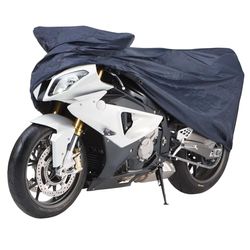 Cartrend Moto capa exterior contra intempéries, tamanho M, azul poliéster