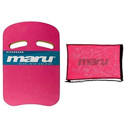 Maru Unisex's AT7123 Kickboard, Pink/Lime, One Size & Unisex's Training Accessories, Pink, One Size