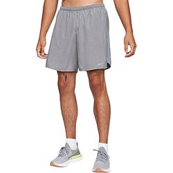 NIKE Challenger, Pantaloncini Uomo, Smoke Grey/Htr/Réflexion Silv, M