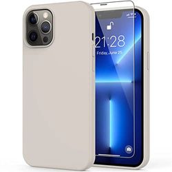 Qinzhijia Designad för iPhone 13 Pro MAX Case, iPhone 12 Pro MAX Case, Ultratunt stötsäkert silikonfodral med [Anti-Scratch Soft Microfiber Foder], 6,1 tum