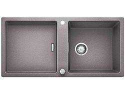 BLANCO Adon XL 6 S, Lavello da Cucina, Silgranit PuraDur Alluminio metallizzato