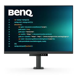 Monitor de programación BenQ RD280UA 4K+ 3840x2560 de 28.2" con retroiluminación y brazo flexible, modos de programación, tecla rápida de programación, diseño ergonómico, ratio de 3:2, modo circadiano