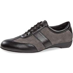 Diamant TANZSCHUHMANUFAKTUR 123-225-376, Zapatillas de Baile Hombre, Schwarz Grau, 45 1/3 EU Ancho