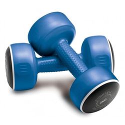 Body Sculpture Smart Dumbells 2 x 4 kg (8 kg Coppia) Unisex-Adulto, Blu, 2x4KG