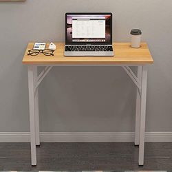 SogesHome Bureau d'Ordinateur Compact Petite Table Pliante 80 x 40 cm pour Bureau à Domicile Petite Table d'écriture