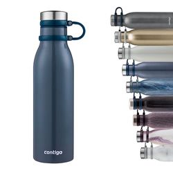 Contigo Matterhorn drinkfles, roestvrijstalen isoleerfles met Thermalock-isolatie, houdt tot 24 uur koud of 10 uur heet, BPA-vrije thermosfles met schroefsluiting, 100% lekvrij, 590 ml