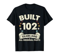 Retro 102 años - Piezas originales vintage - 102 cumpleaños Camiseta