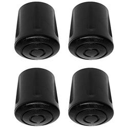 cyclingcolors 4x Chair Leg Cap Cover Rubber Feet Floor Protector Pad Furniture Table Black (16 mm)