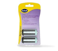 Scholl EXPERTCARE - Rullo di ricambio 2 in 1 per rimuovere e lisciare i calli - Ricarica per la rimozione dei calli elettrico di Scholl