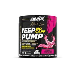Amix- Black Line- YEEP PUMP NO CAFF - 360 GR - PRE-ENTRENO - Sabor Jungle Monster
