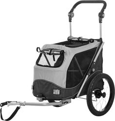 TRIXIE 12794 - Rimorchio per bicicletta, funzione di piegamento rapido, misura S
