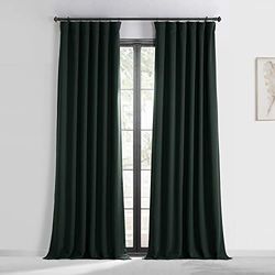 HPD Half Price Drapes Rideaux occultants de 274,3 cm de Long pour Chambre à Coucher et Salon (1 Panneau), 127 x 274,3 cm, colvert foncé