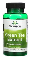 Swanson - Green Tea Extract | Standardized Polyphenols for Antioxidant & Metabolic Support | 60 Capsules