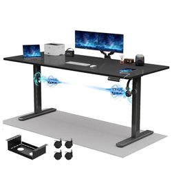 JUMMICO Bureau à Hauteur réglable Standing Desk Bureau électrique à Hauteur réglable