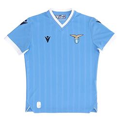 Macron Merchandising ufficiale Maillot de Course à Domicile pour Enfant SS Lazio 2021/22 Mixte, Bleu, JM