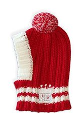 Hip Doggie HD-7CPR-S Crown Knit Hat - kapelusz dla psów, S, czerwony