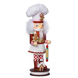 Kurt Adler Quebra-nozes de gengibre chef de 15, cor vermelha