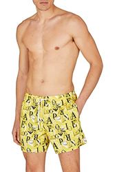 Emporio Armani Boxer All Over Logo, Costume da bagno Uomo, Giallo Mais, 46