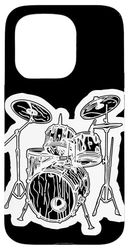 Artista Rock Batteria Scuola di Musica Custodia per iPhone 15 Pro