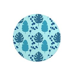 Questo Casa, Tapis de Souris Rond imprimé numérique avec Fond antidérapant pour Bureau et Maison Diamètre 22 cm
