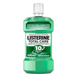 Listerine | Bain de Bouche Total Care Dents et Gencives (bouteille de 500 ml) – Soin bucco-dentaire quotidien pour des dents et gencives plus saines – Bain de bouche pour une haleine fraîche durable