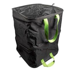 Windhager Sacco per rifiuti da giardino pop-up SQUARE, capacità 180 litri, quadrato, sacco per rifiuti verdi, sacco da giardino, sacco per foglie, resistente agli strappi
