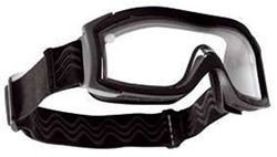 X 1000 ballistische bril - dubbele lenzen: Clear lens/zwart frame