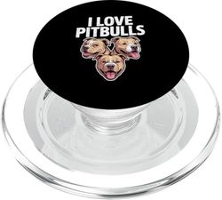 Amo la expresión sincera de los entusiastas de Pitbulls PopSockets PopGrip para MagSafe
