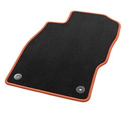 Hörsteler 1 08/7279 05 20 16 Tapis de Véhicule Sky Line, Noir/Orange, 3 Pièces