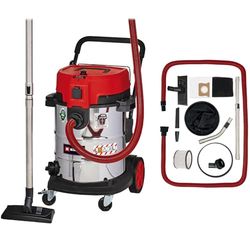 Einhell Aspirateur de chantier TE-VC 2350 SACL (1 600 W, Cuve 50L, classe de poussières L, pour des poussières de valeurs MAK>1 mg/m³) Vendu avec plusieurs buses et filtres