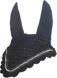 HKM Elisa Bonnet anti mouches Noir Poney