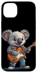 Happy Koala Musician for Electric Guitar Lovers Case for iPhone 14 Plus