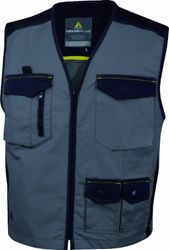 Deltaplus M5GILGNPT Mach Spirit werkvest van katoen polyester, grijs-zwart, maat S