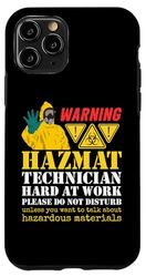 Carcasa para iPhone 11 Pro Técnico de materiales peligrosos Tecnología Biohazard Trabajador Materiales Peligrosos