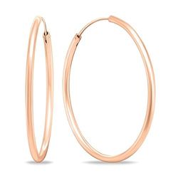 Brilio Timeless Bronze Hoop Oorbellen EA69R - Diameter: 3 cm sBS2692-3 Merk, Standaard, Niet-edele metalen, Geen edelsteen