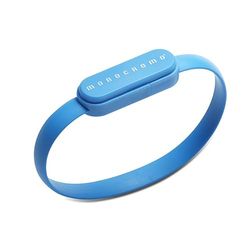 USB Rechargeable Wristband - Solid Colour - Light Blue